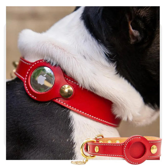 Leather AirTag Collar