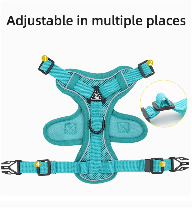 Yellow Reflective Cat Harness