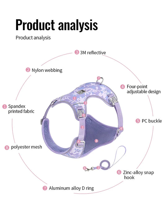 Daisy Love Print Harness