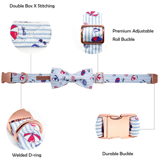 Summer Beach Collar and Bowtie