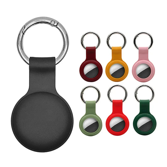 Liquid Silicone AirTag Keychain