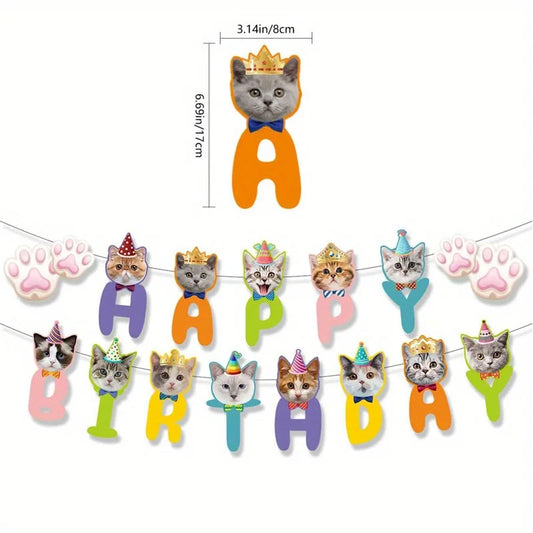 Pawfect Birthday Banner