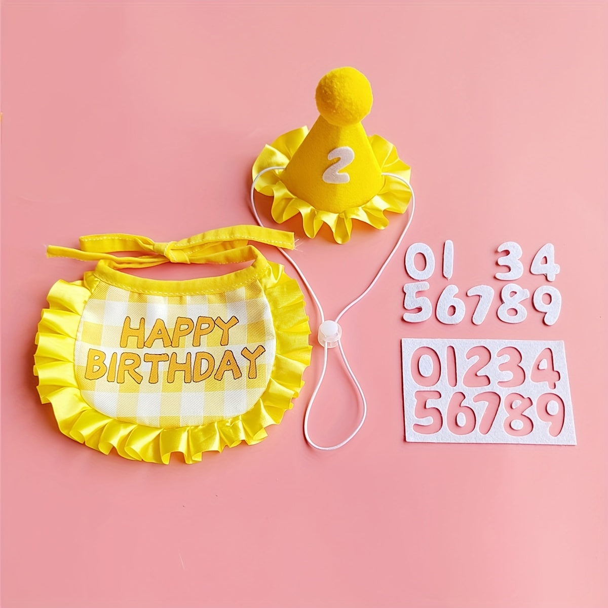 Birthday Bib and Hat Set