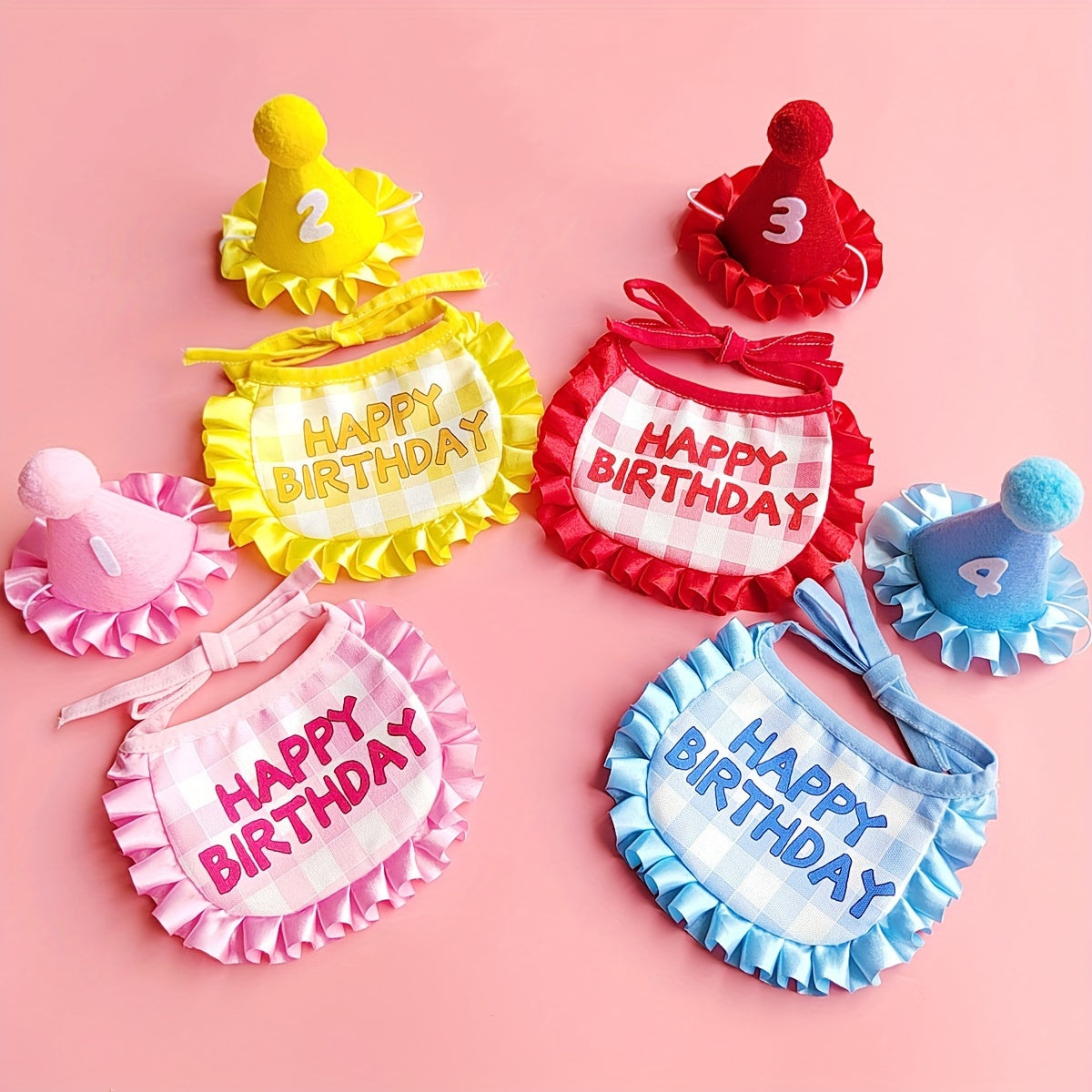Birthday Bib and Hat Set