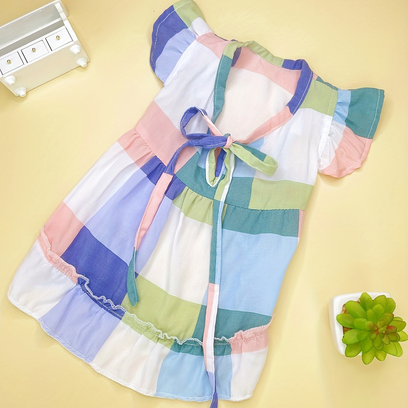 Pastel Checked Dress