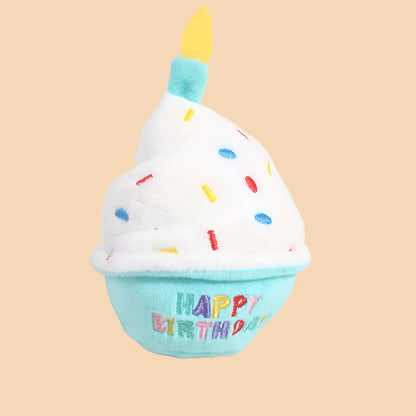 Blue Birthday Cake Plush