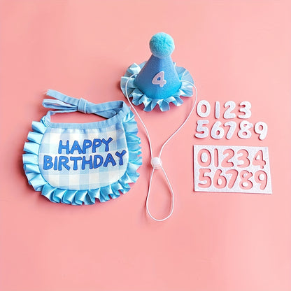 Birthday Bib and Hat Set