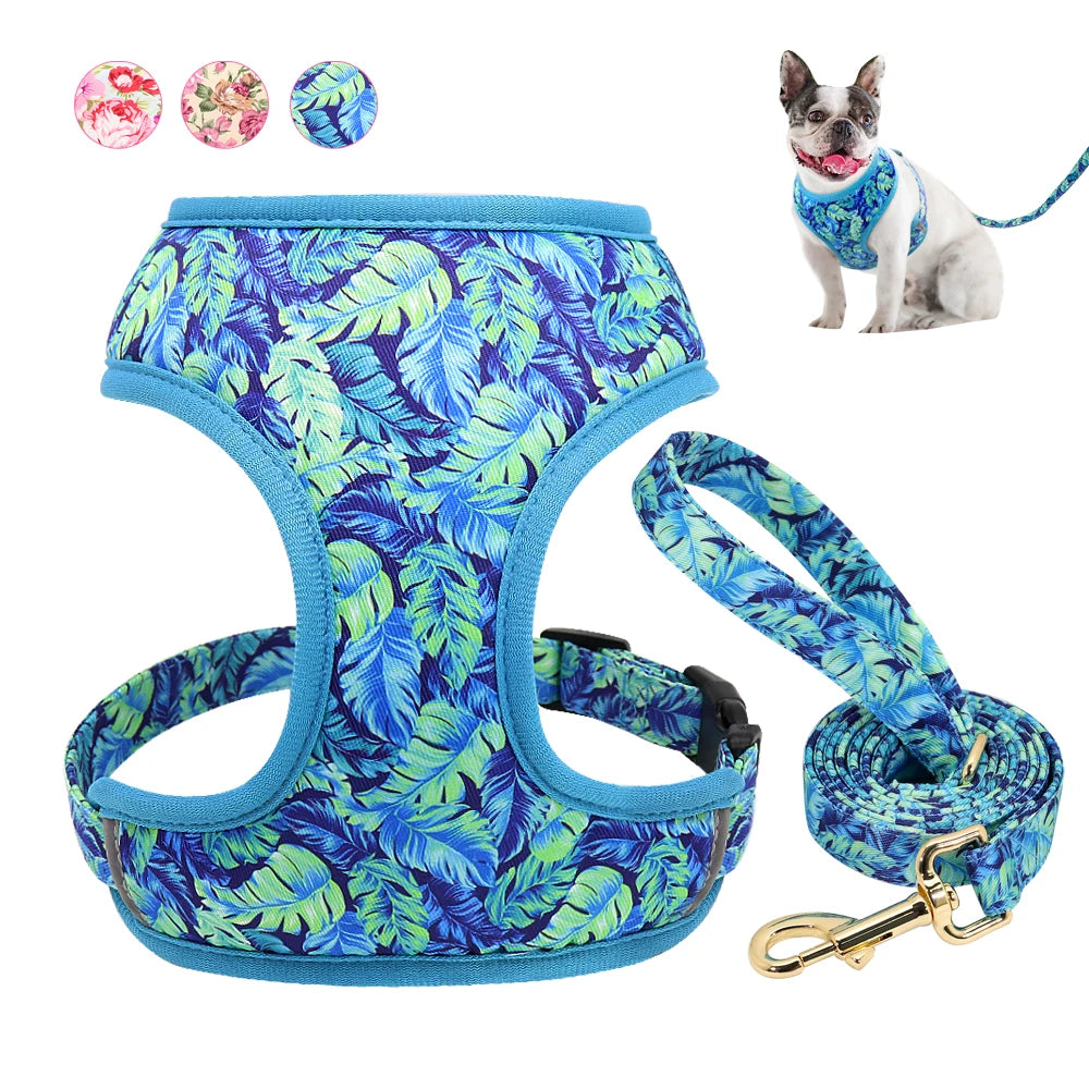 Blue Tropical Palm Harness