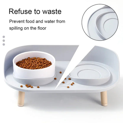 Adjustable Double Bowl Feeder