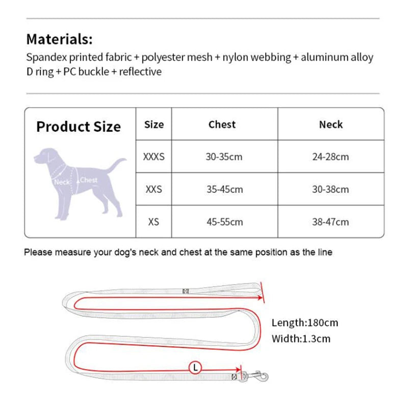 Daisy Love Print Harness