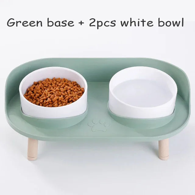 Adjustable Double Bowl Feeder