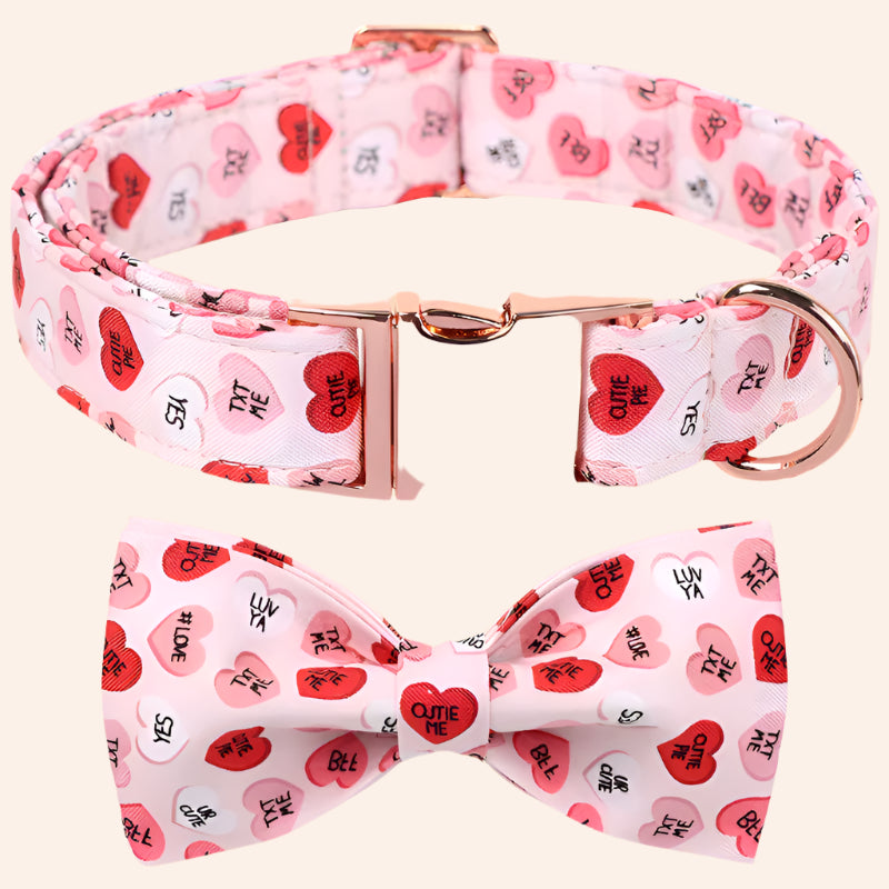 Candy Love Collar and Bowtie