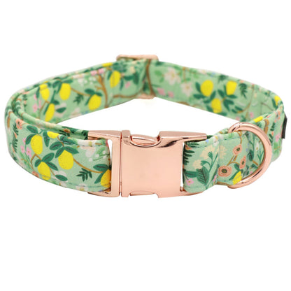 Lemon Garden Collar and Bowtie