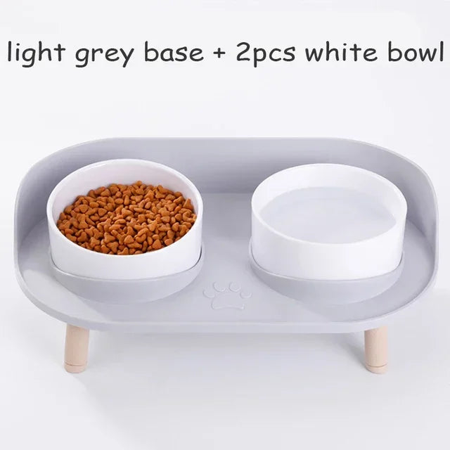 Adjustable Double Bowl Feeder