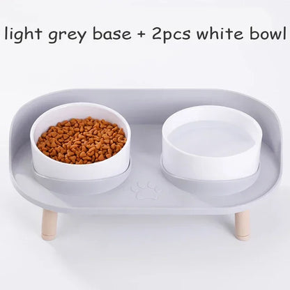 Adjustable Double Bowl Feeder