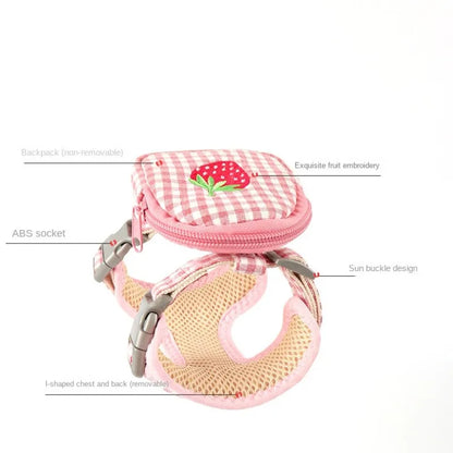 Strawberry Picnic Backpack Cat Harness