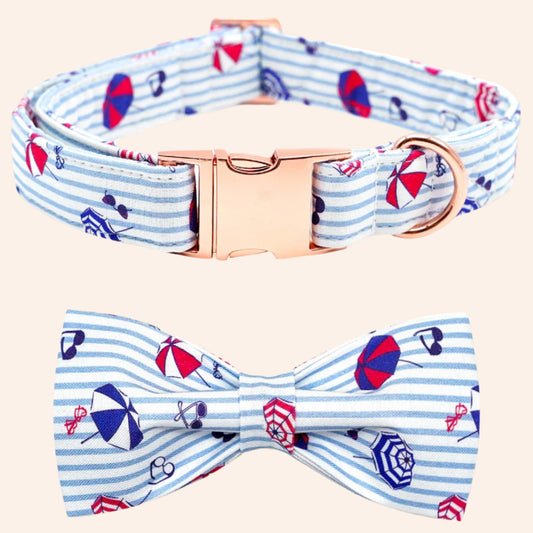 Summer Beach Collar and Bowtie