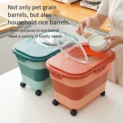 15kg Collapsible Dry Food Storage Container