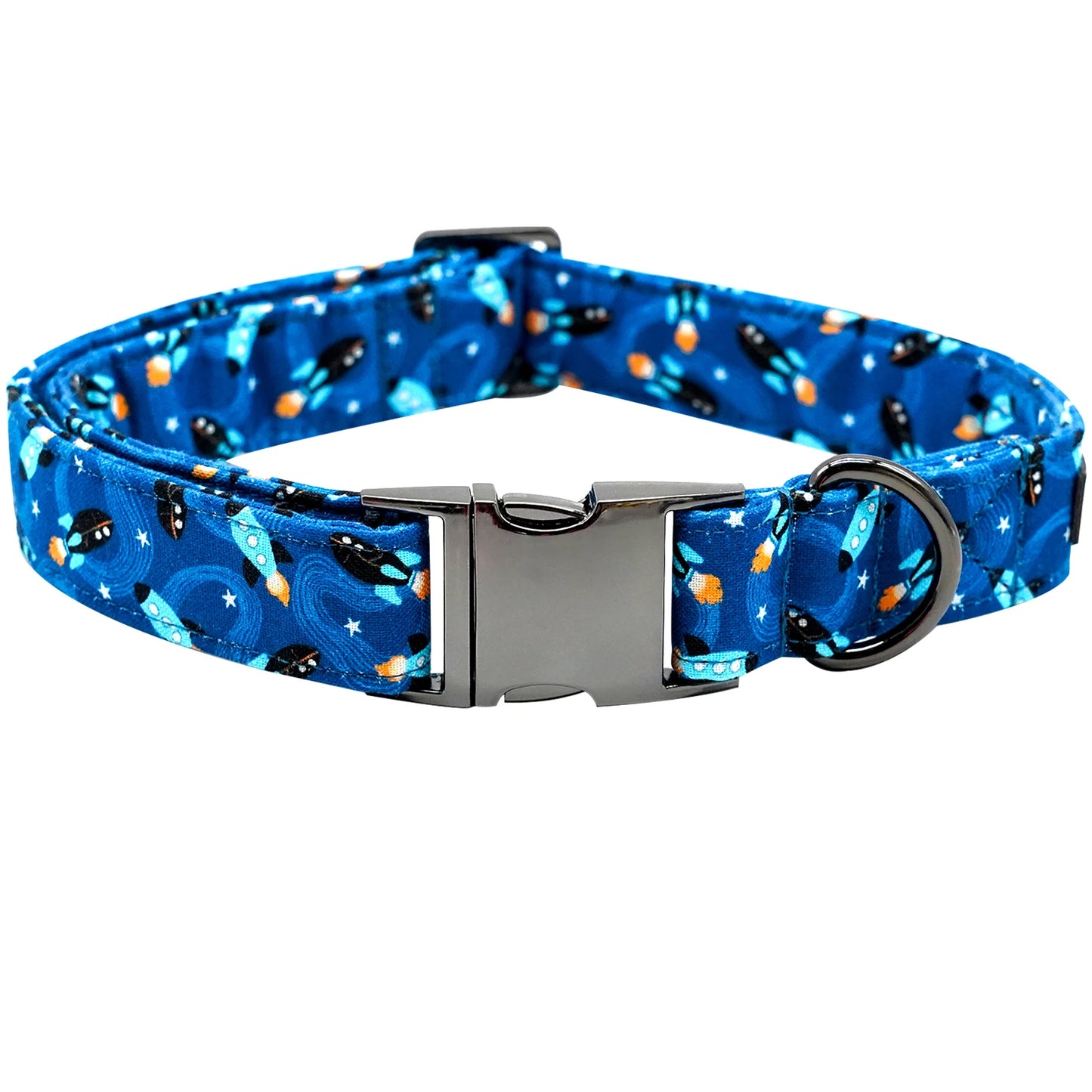 Space Rocket Collar and Bowtie