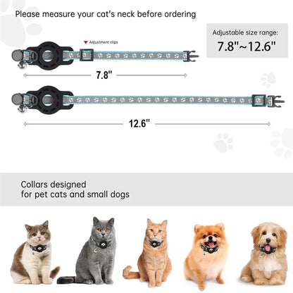 Reflective AirTag Cat Collar