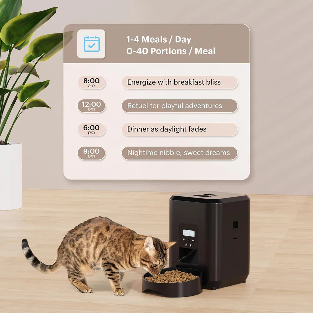 Black Smart Food Feeder