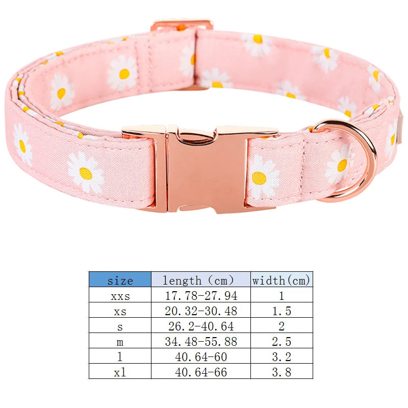Daisy Floral Collar and Bowtie
