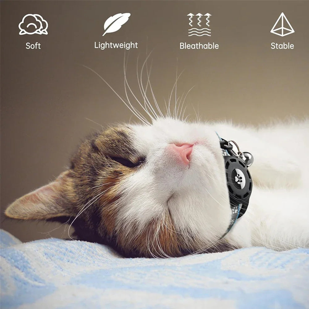 Reflective AirTag Cat Collar