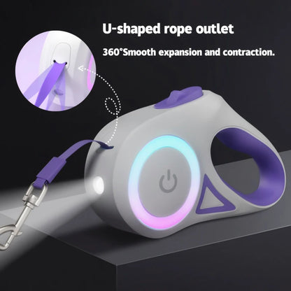 LED Retractable Leash