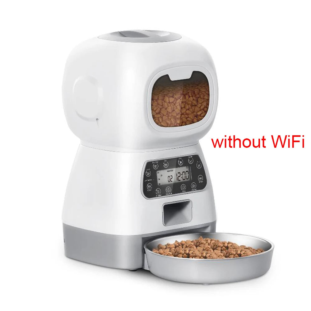 White Automatic Pet Feeder