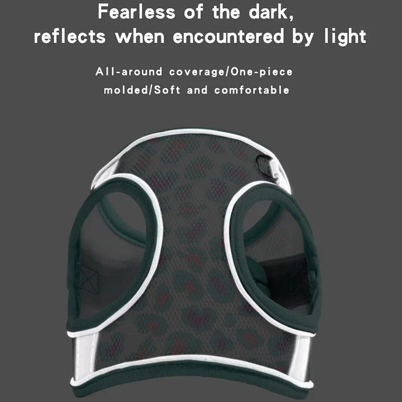 Purple Army Mesh Cat Harness