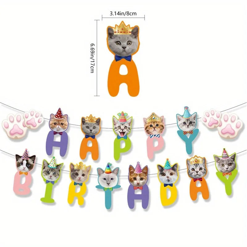 Pawfect Birthday Banner