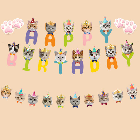 Pawfect Birthday Banner
