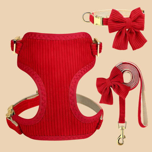 3Pcs Cherry Velvet Set