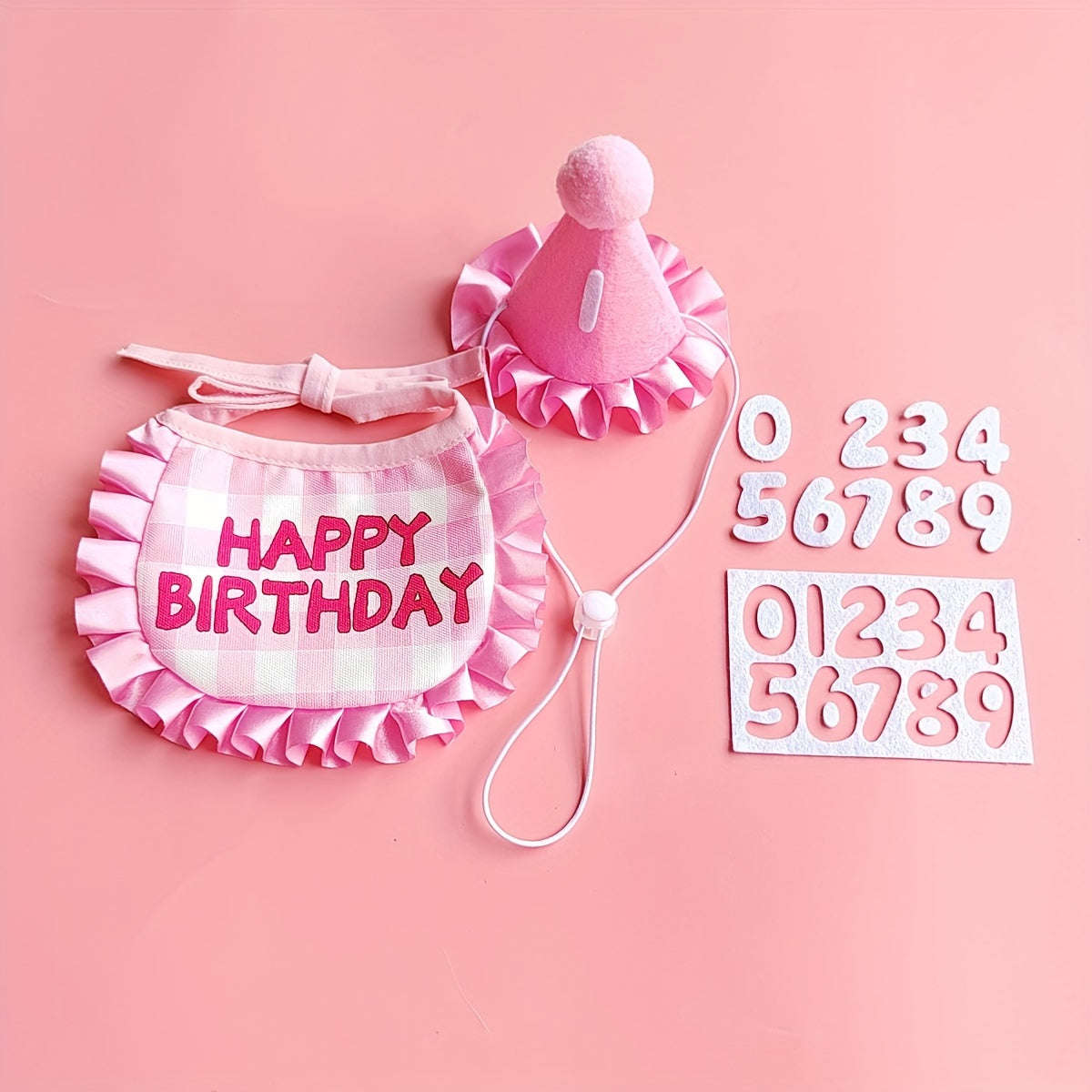 Birthday Bib and Hat Set