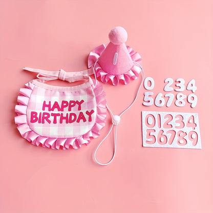 Birthday Bib and Hat Set