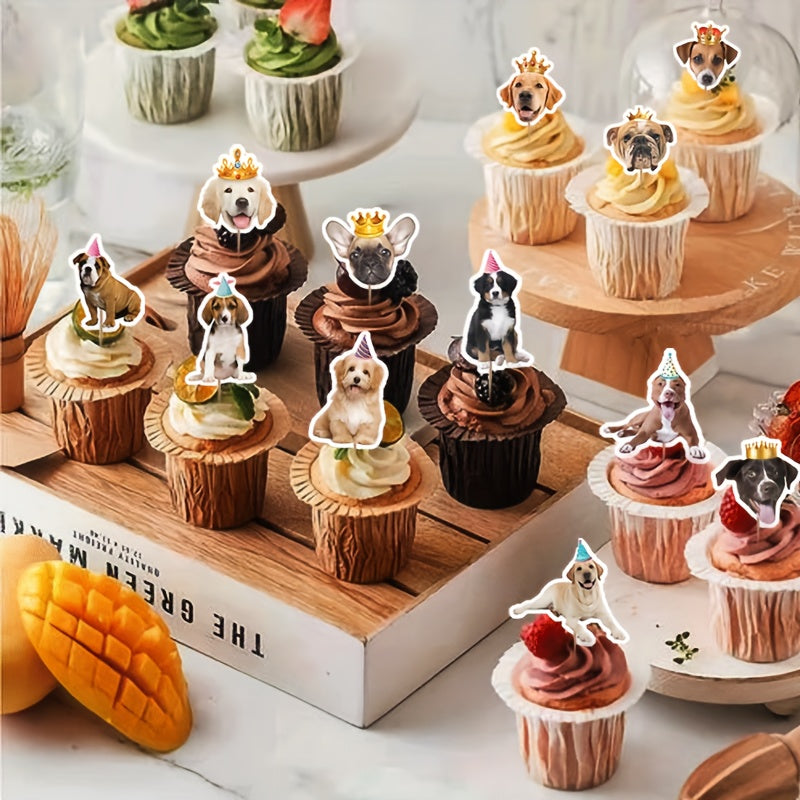 24pk Dog Cupcake Toppers