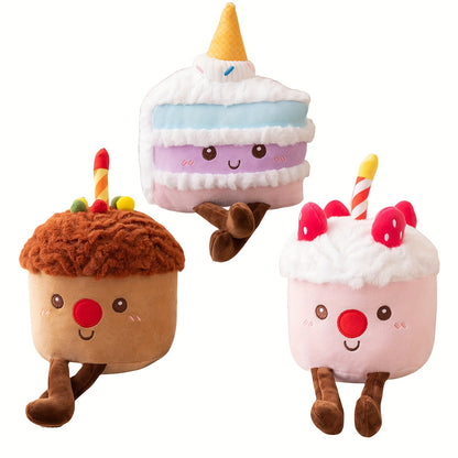 Adorable Birthday Cake Plush